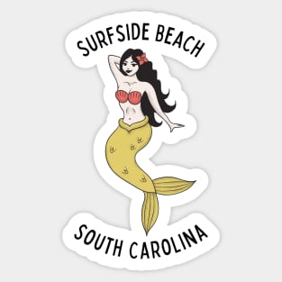 Surfside Beach South Carolina Mermaid Sticker